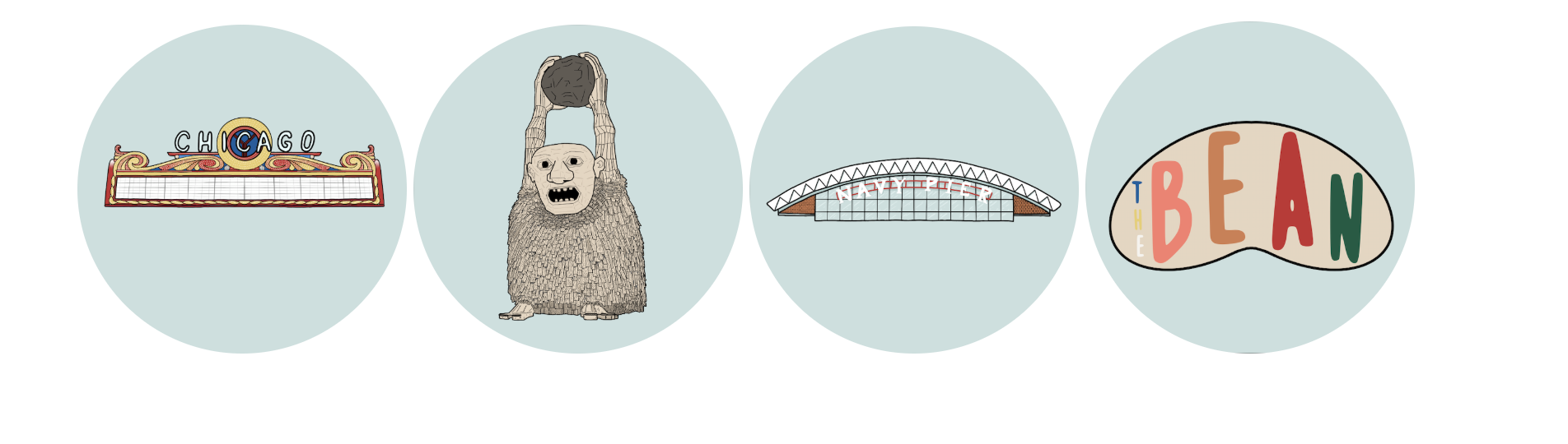 Chicago Illustration Circles