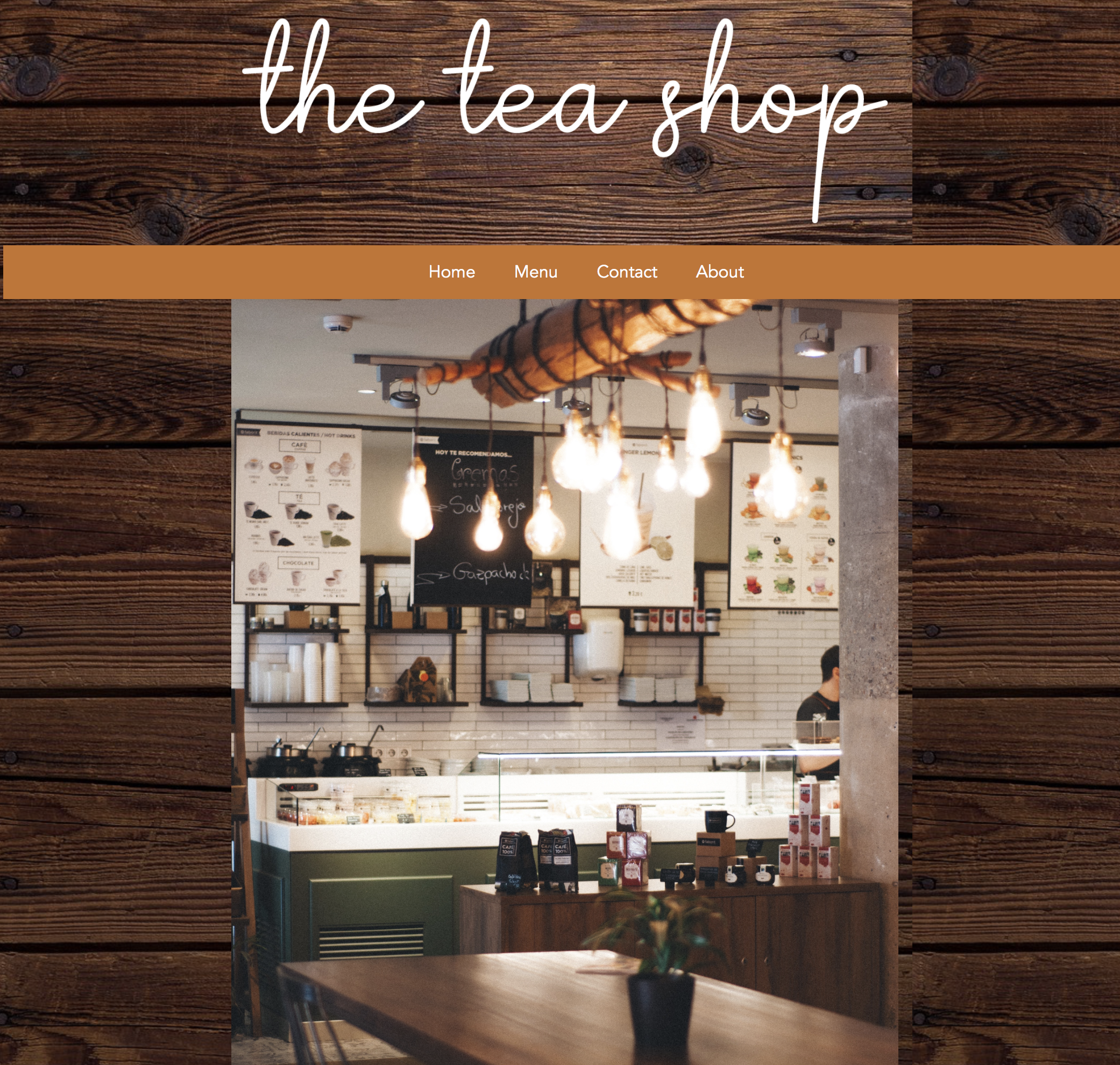 tea shop home